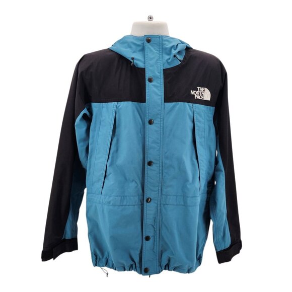 Vintage The North Face Mens Large Jacket Gore-Tex Mountain Hooded Zipper Blue - Picture 15 of 15
